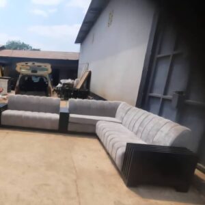 Modern L-shaped sectional sofa set