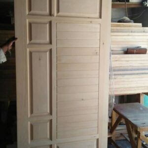 Solid Wooden Door for Wide Entrance Way
