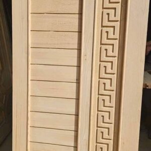 Light Dye Door 15 Panel Door, Patterned Wooden Frame